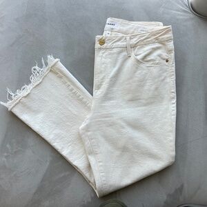 Frame Denim Le Crop Bootcut Mini- Color: Ecru Petite SZ 32
